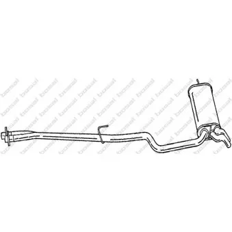 Silencieux arrière BOSAL 288-119