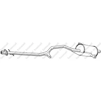 Silencieux central BOSAL 288-215
