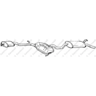 Silencieux arrière BOSAL 288-265