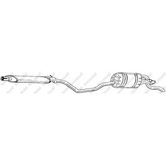 Silencieux arrière BOSAL 288-267