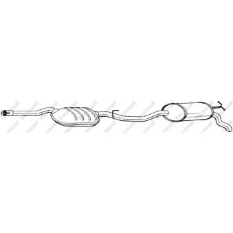 Silencieux arrière BOSAL 288-291