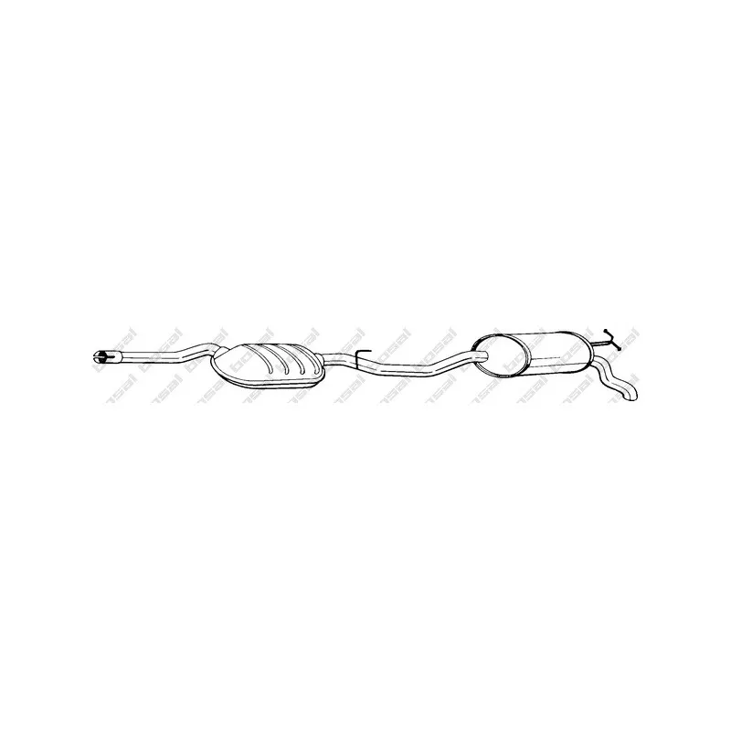 Silencieux arrière BOSAL 288-291