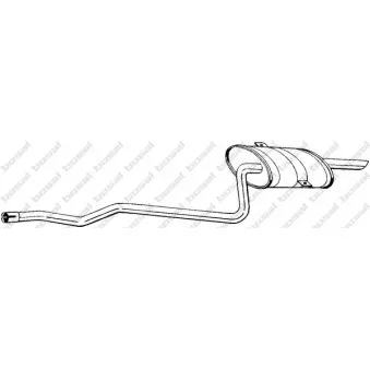 Silencieux arrière BOSAL 288-329