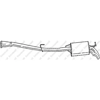Silencieux arrière BOSAL 288-475