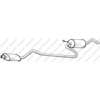 Silencieux central BOSAL 288-767