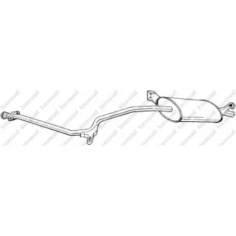 Silencieux arrière BOSAL 288-841
