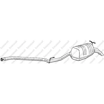 Silencieux arrière BOSAL 289-119