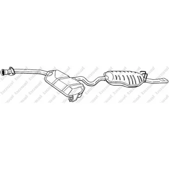 Silencieux arrière BOSAL 289-221