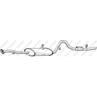 Silencieux arrière BOSAL 289-775