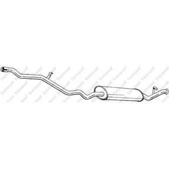 Silencieux arrière BOSAL 290-141