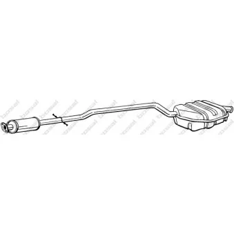 Silencieux arrière BOSAL 290-159