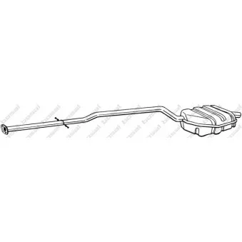 Silencieux arrière BOSAL 290-161