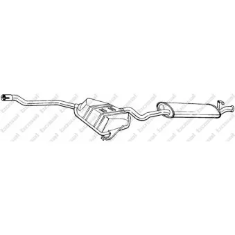 Silencieux arrière BOSAL 290-207