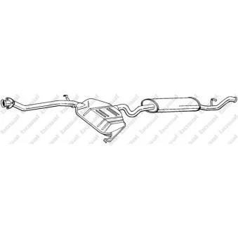 Silencieux arrière BOSAL 290-221