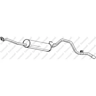 Silencieux arrière BOSAL 290-285