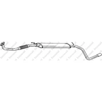 Silencieux central BOSAL 290-305
