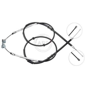 Tirette à câble, frein de stationnement A.B.S.