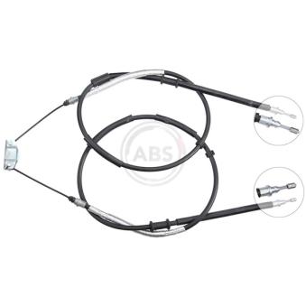 Tirette à câble, frein de stationnement A.B.S.