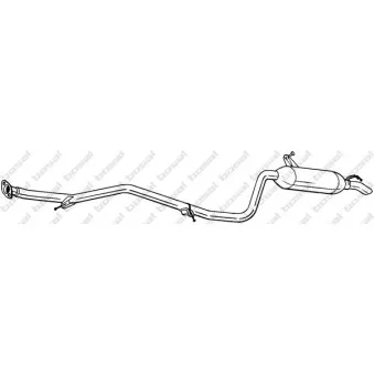Silencieux arrière BOSAL 291-013