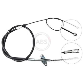 Tirette à câble, frein de stationnement A.B.S.