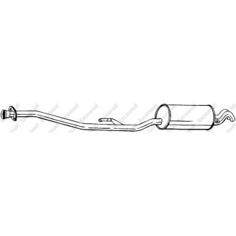 Silencieux arrière BOSAL 291-059
