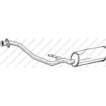 Silencieux arrière BOSAL 291-061