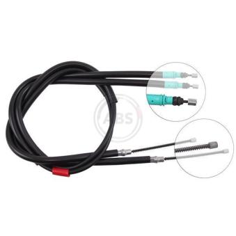 Tirette à câble, frein de stationnement A.B.S.