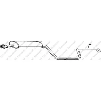 Silencieux arrière BOSAL 291-125