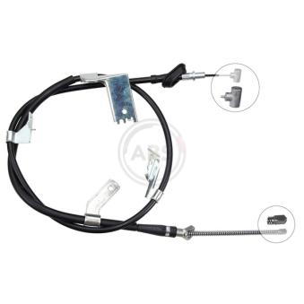 Tirette à câble, frein de stationnement A.B.S.