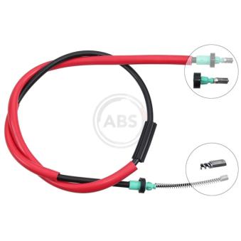 Tirette à câble, frein de stationnement A.B.S.