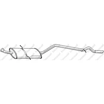 Silencieux arrière BOSAL 291-429