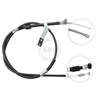 Tirette à câble, frein de stationnement A.B.S.