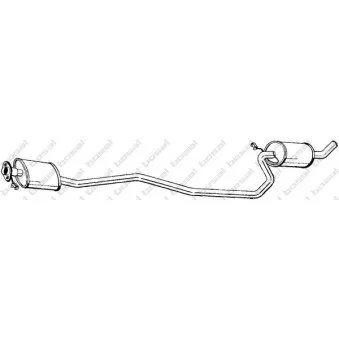 Silencieux central BOSAL 291-651