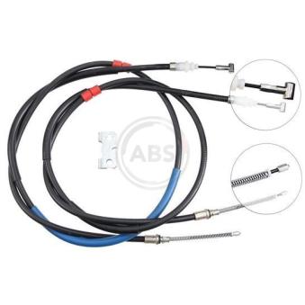 Tirette à câble, frein de stationnement A.B.S.