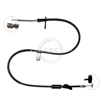 Tirette à câble, frein de stationnement A.B.S.