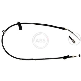 Tirette à câble, frein de stationnement A.B.S.