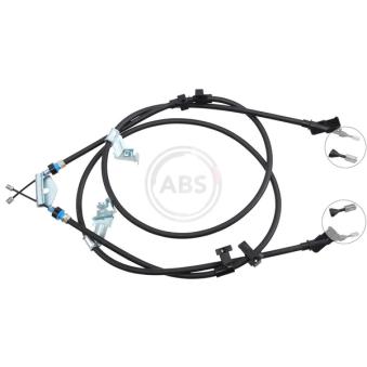 Tirette à câble, frein de stationnement A.B.S.