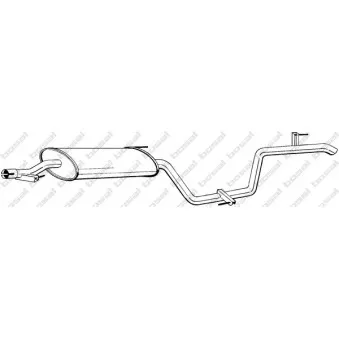 Silencieux arrière BOSAL 292-021