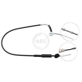 Tirette à câble, frein de stationnement A.B.S.
