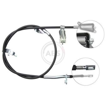 Tirette à câble, frein de stationnement A.B.S.