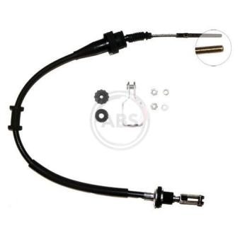 Tirette à câble, commande d'embrayage A.B.S.