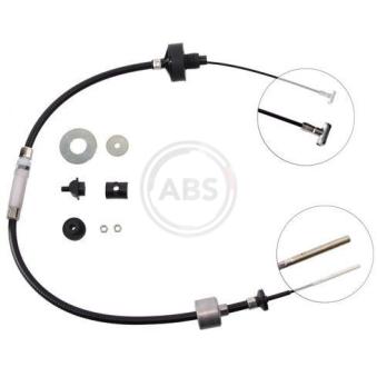 Tirette à câble, commande d'embrayage A.B.S.