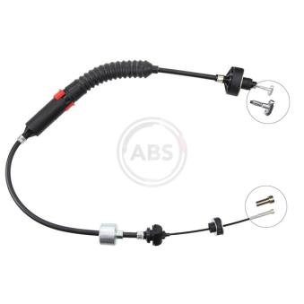 Tirette à câble, commande d'embrayage A.B.S.