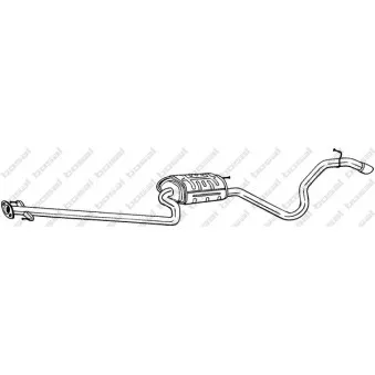 Silencieux arrière BOSAL 292-057