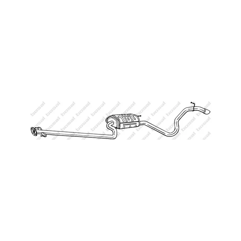 Silencieux arrière BOSAL 292-057