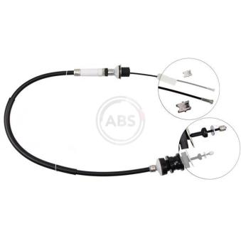 Tirette à câble, commande d'embrayage A.B.S.