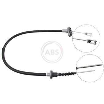 Tirette à câble, commande d'embrayage A.B.S.