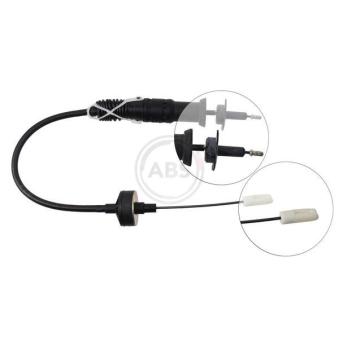 Tirette à câble, commande d'embrayage A.B.S.