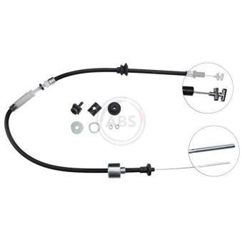 Tirette à câble, commande d'embrayage A.B.S.