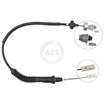 Tirette à câble, commande d'embrayage A.B.S.